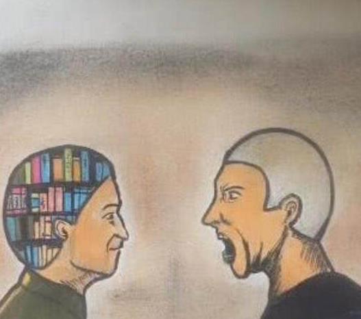 揭露现实的人性图,图1是智者和愚者的差别,图3是邪恶的内心!