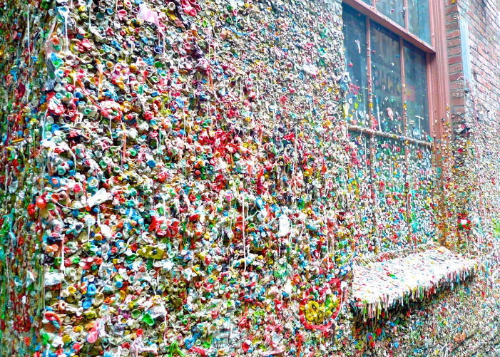 西雅图 口香糖墙