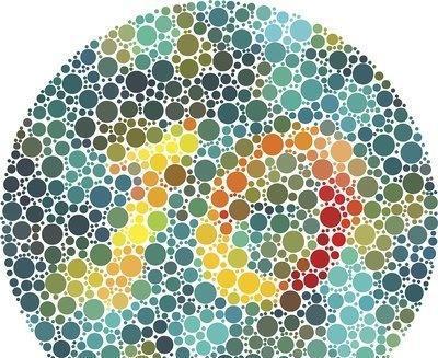 6张色盲测试图,最后一张是针对绿色弱的人群,你能看出来吗?