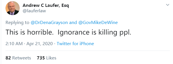 「推荐」美国一男子发帖称不怕病毒要自由，如今却因感染新冠肺炎而死亡