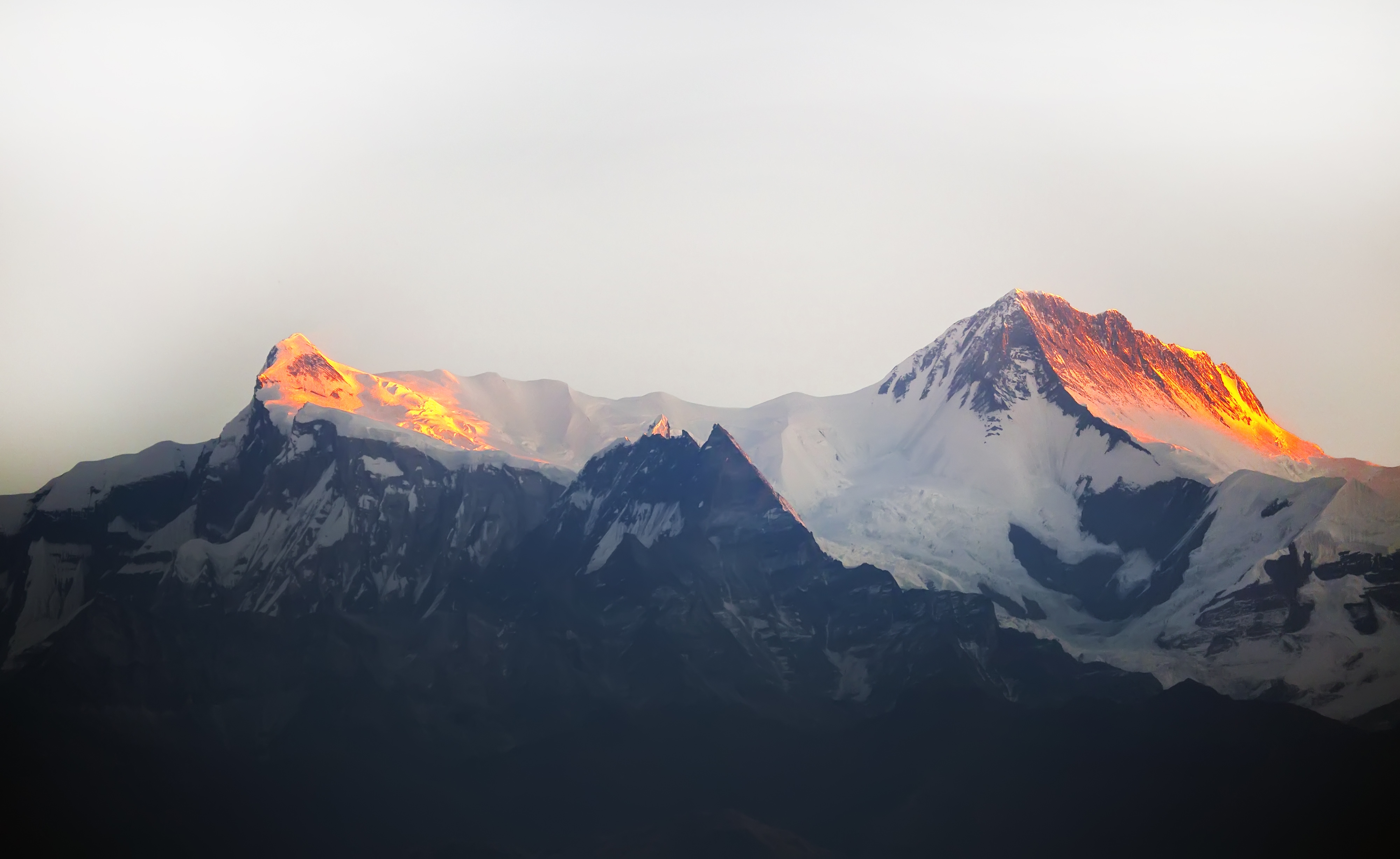 萨朗科特欣赏日出喜马拉雅群山果真非一般的震撼