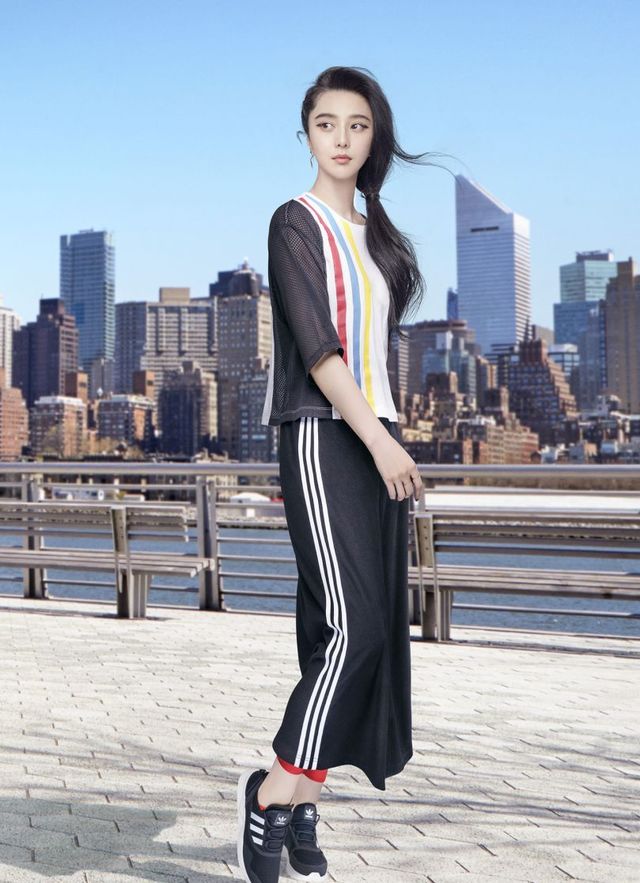 范冰冰才是阿迪达斯女皇,冰冰穿运动装如此风情万种