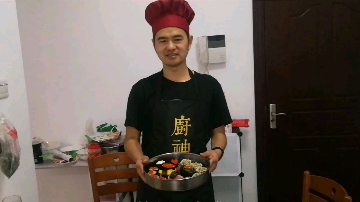 在家自制寿司,超详细教程,小卷,香芒三文鱼,鱼子酱应有尽有