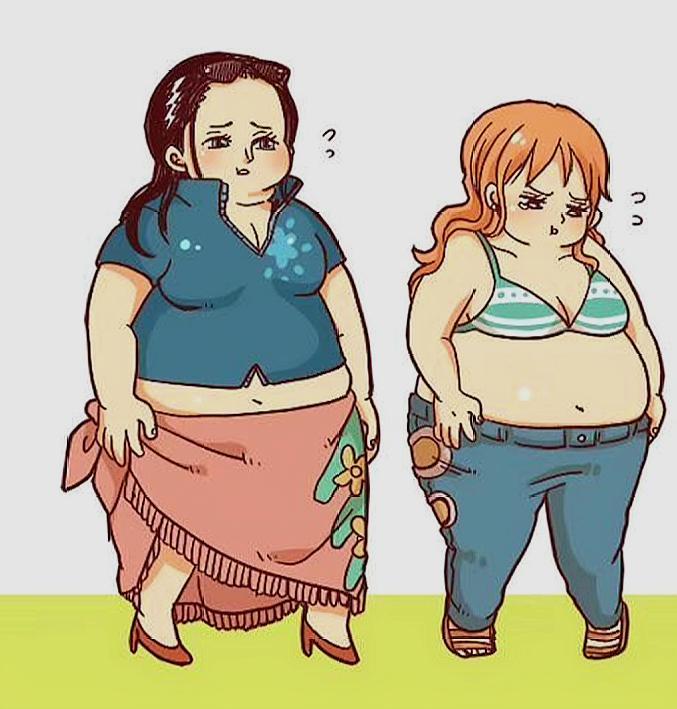动漫女神变成胖子图片