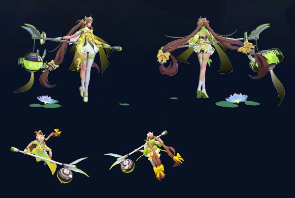 王者荣耀:大乔新皮肤特效预览,全身皆绿的守护之力即将上线