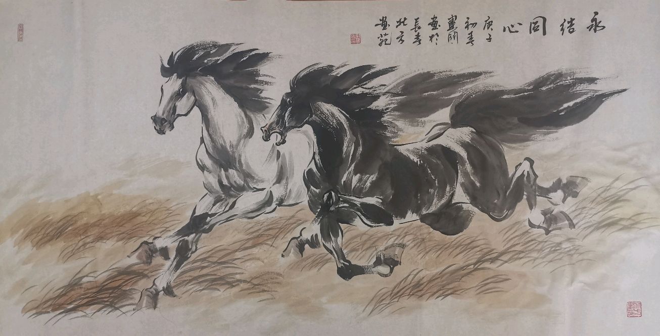 刘建国画马作品欣赏