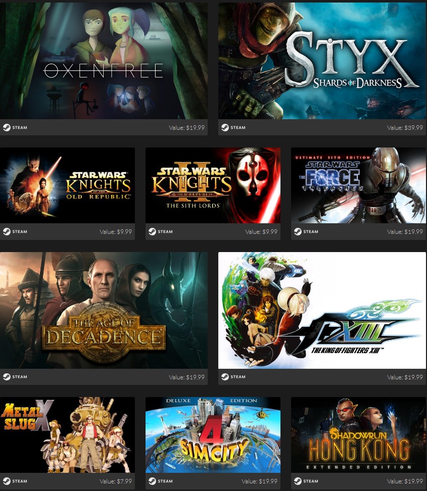 34元冥河,星战等10部经典 fanatical"弑君者"合集发布