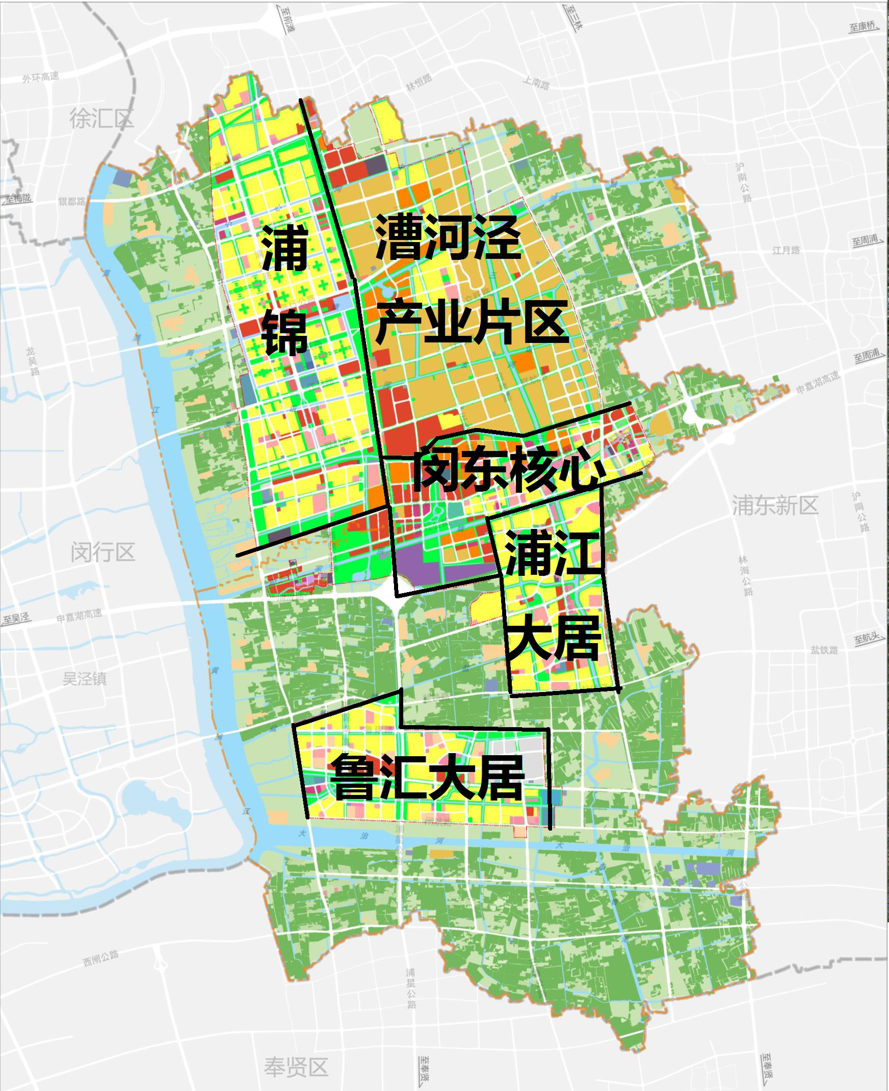 浦江镇地图高清图片