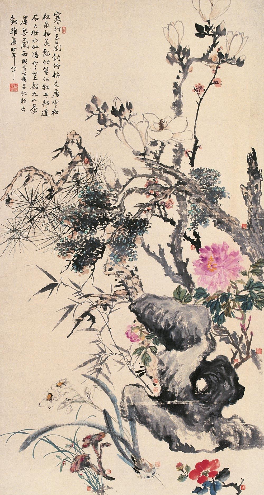 笔墨厚重妙趣横生,张大壮写意花鸟作品欣赏集三