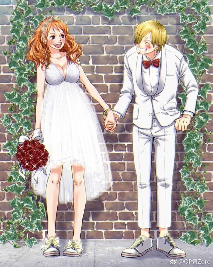海贼王:山治和娜美合拍婚纱照配一脸,网友:我同意这门亲事!