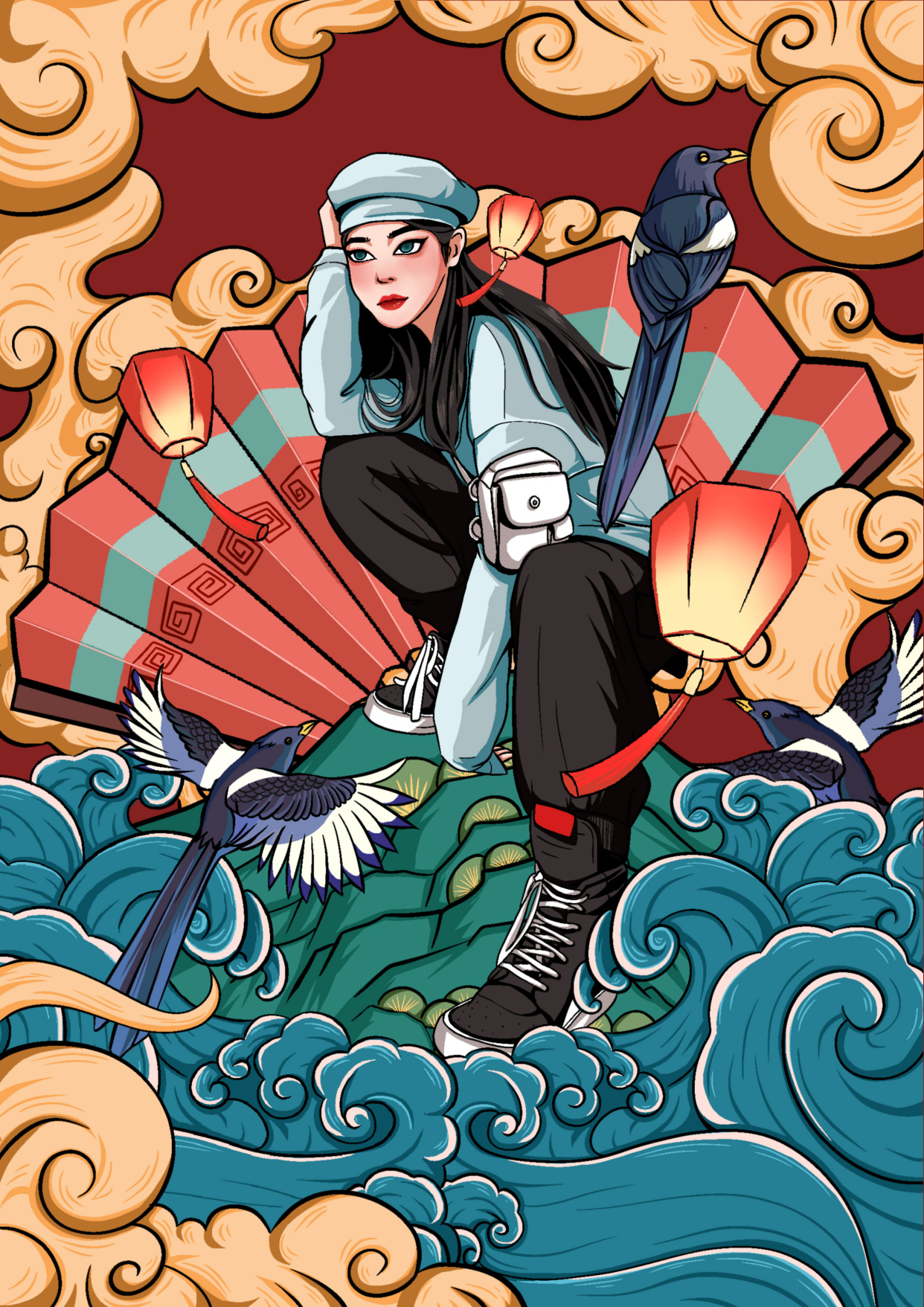 国潮当道!传统元素与现代时尚的碰撞就是那么酷!