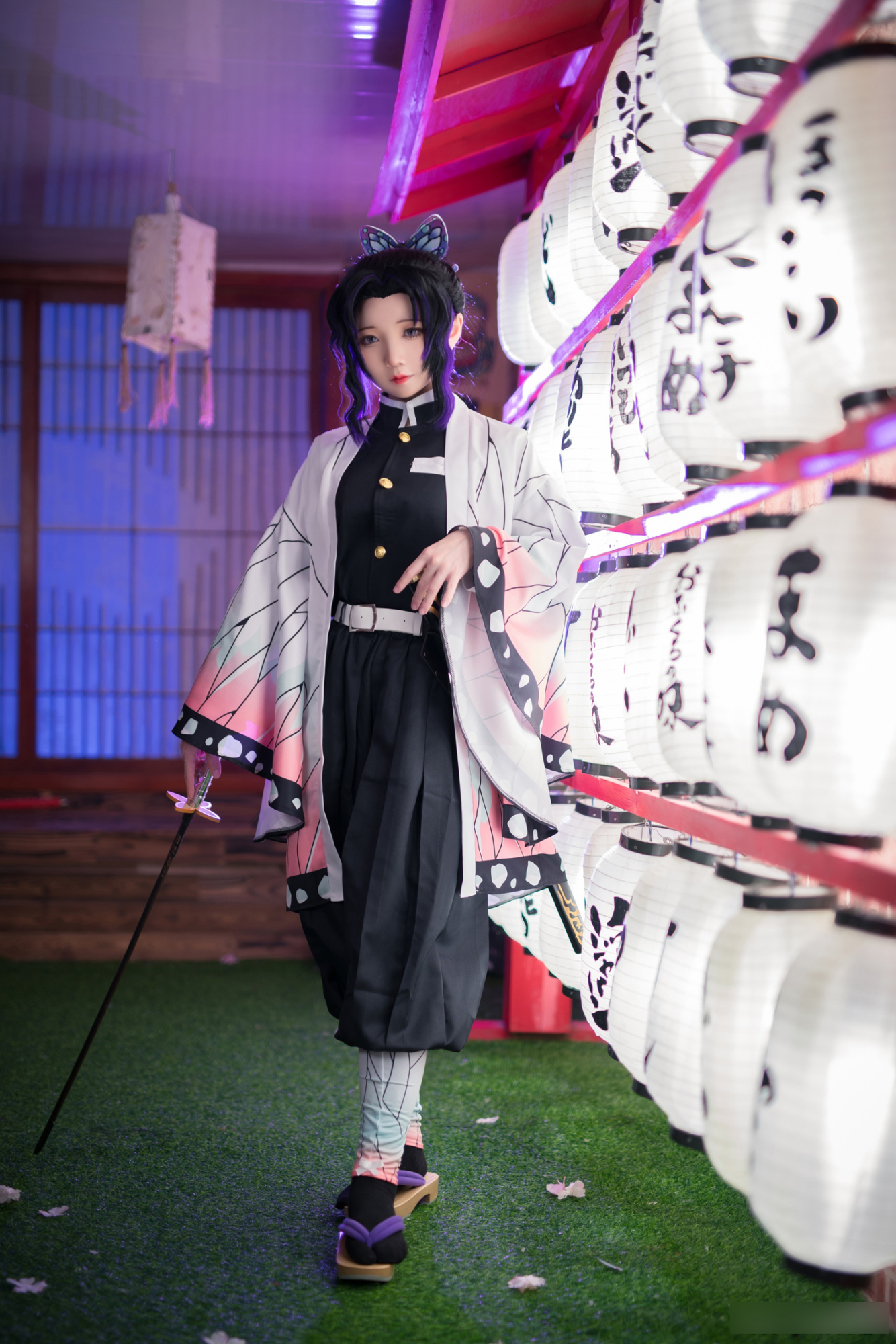 国人coser扮演的《鬼灭之刃》角色蝴蝶忍!还原度相当不错!