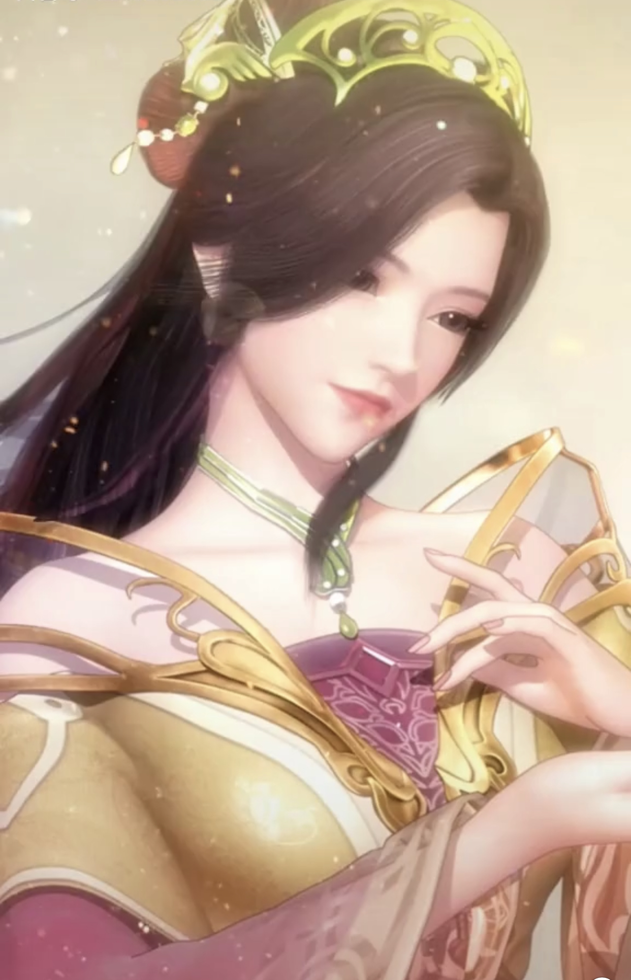十位玄机国漫女神,少司命透明面纱的精致容颜,宁荣荣的碧眼雪肌