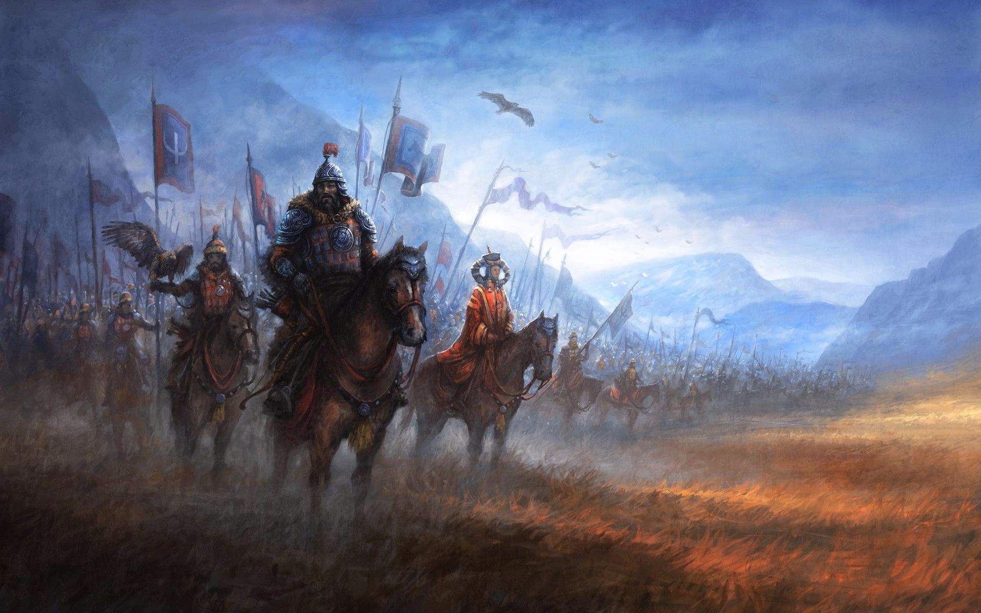 当看到这些国家富有而又弱小时,蒙古开始了第一次的远征