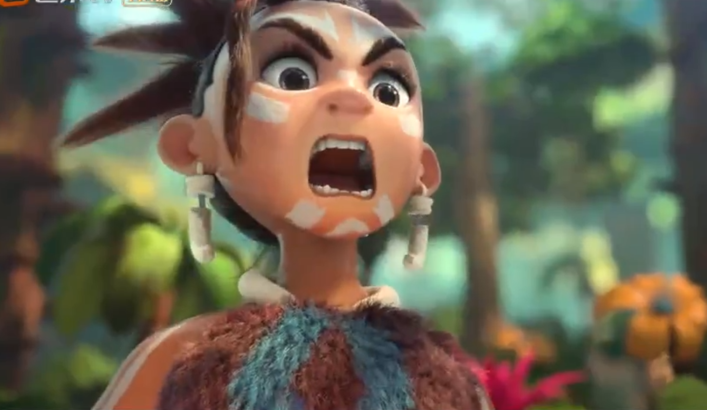 《熊出没·原始时代》小剧场:光头强终于找真爱,好幸福啊!