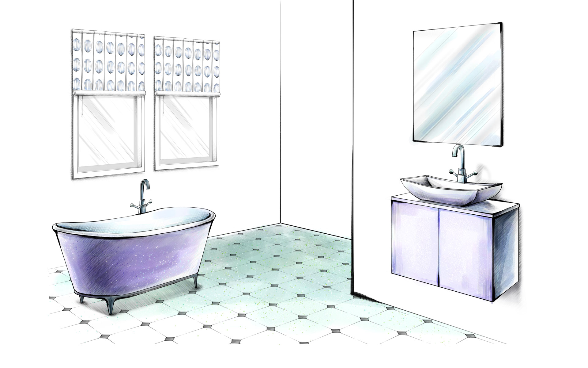 大师手绘家居,张张简洁经典,你更喜欢哪个?