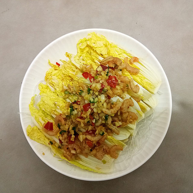 海米粉丝蒸娃娃菜,娃娃菜清甜,海米鲜美,太下饭了