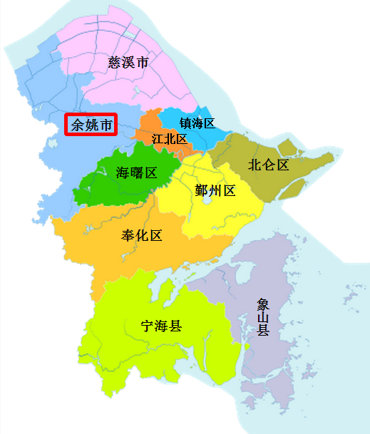 浙江余姚地理位置图片