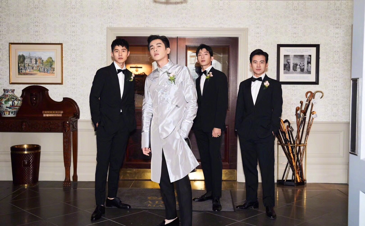 盘点最帅伴郎团,有一个人做过两次伴郎现在依然单身