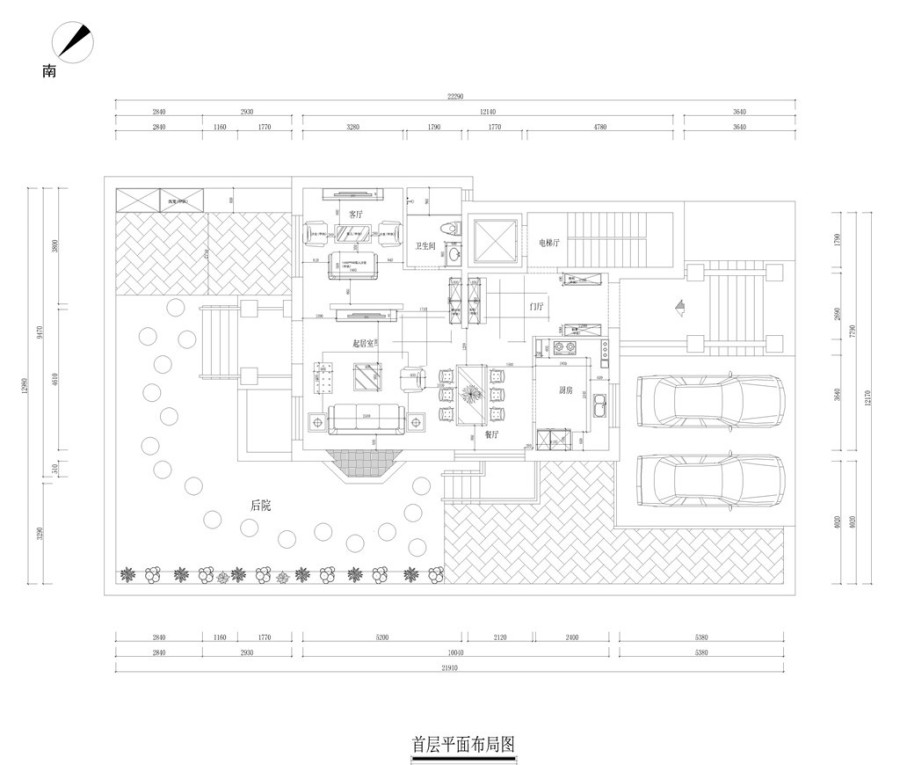 鲁能泰山地下室平面布置图 以上就是鲁能泰山7号别墅小区四居室装修的