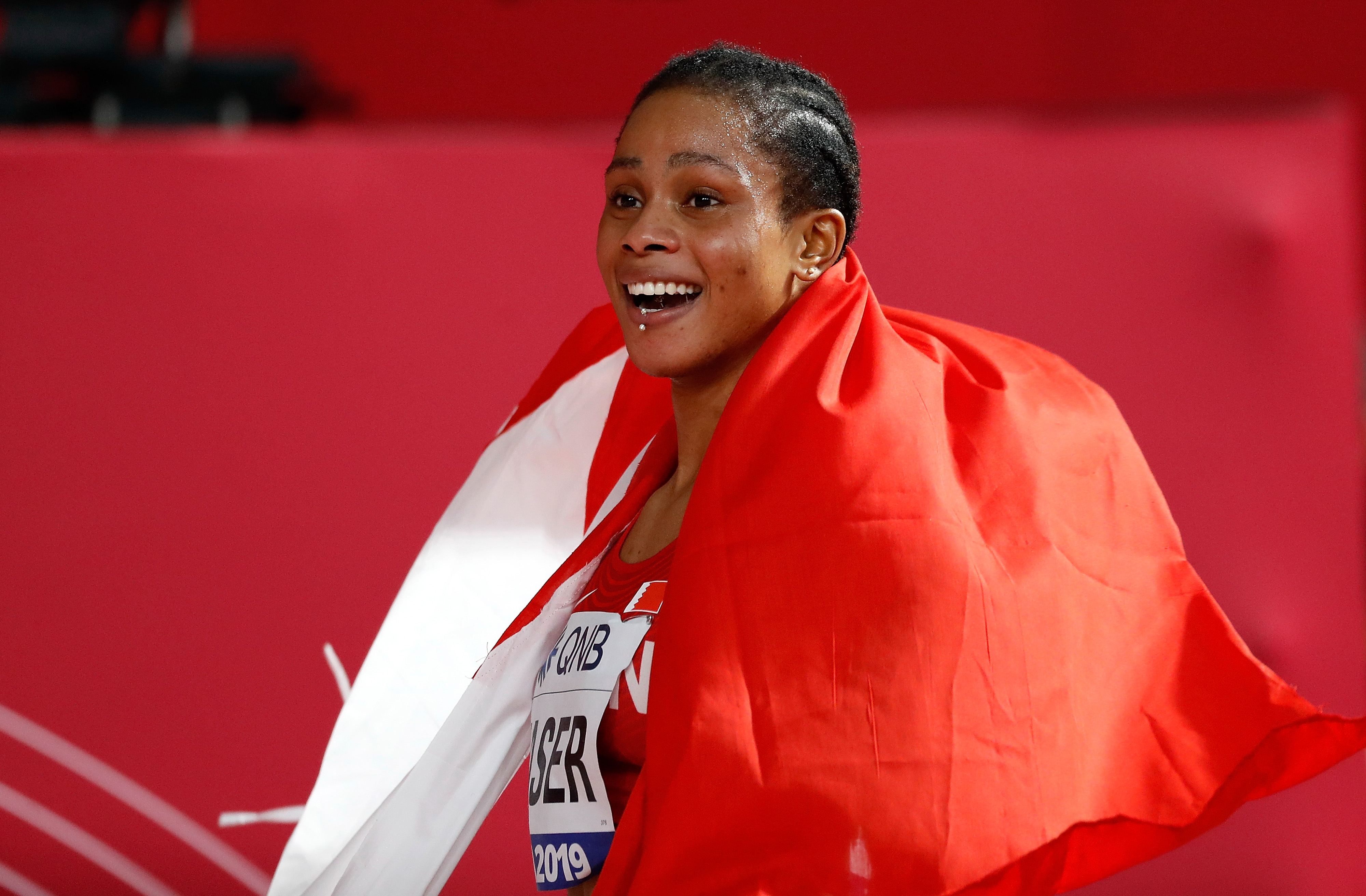 田径——女子400米决赛:巴林选手纳赛尔夺冠