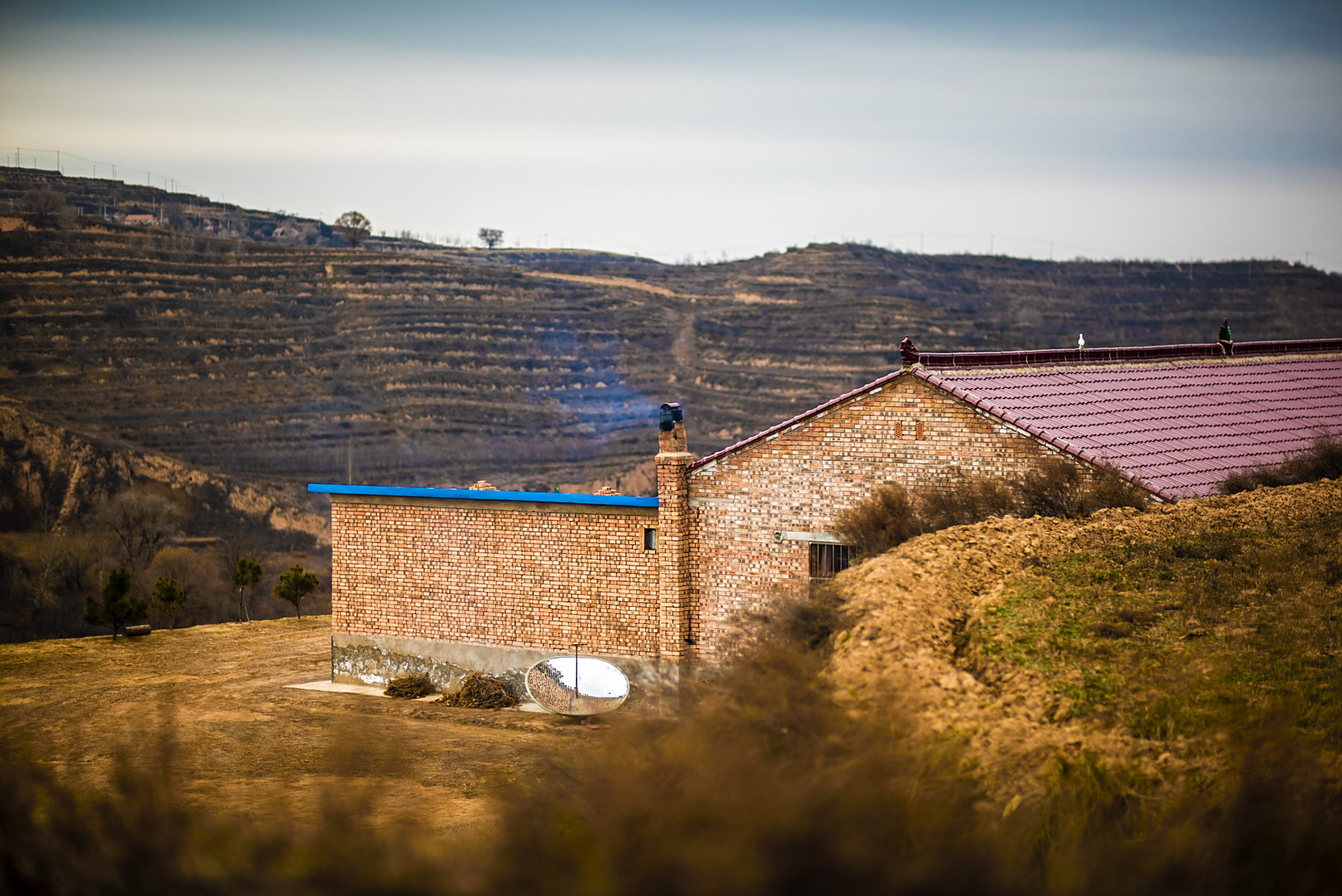 山区农村初冬的景象庆阳市镇原县马渠镇