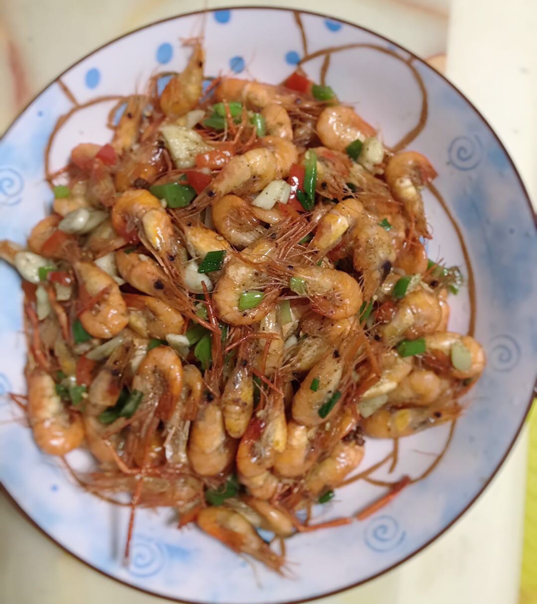椒盐河虾,满足你的味蕾