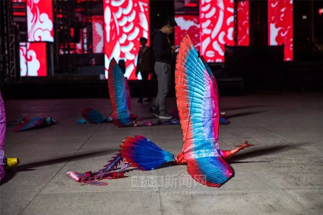 哈工大研发的40只"凤凰"翱翔春晚舞台|学名:仿生扑翼飞行机器人