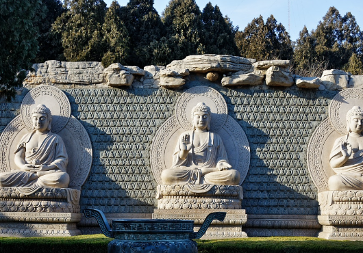 不到一年时间,济南千佛山这佛像头顶上就多了个大马蜂窝?