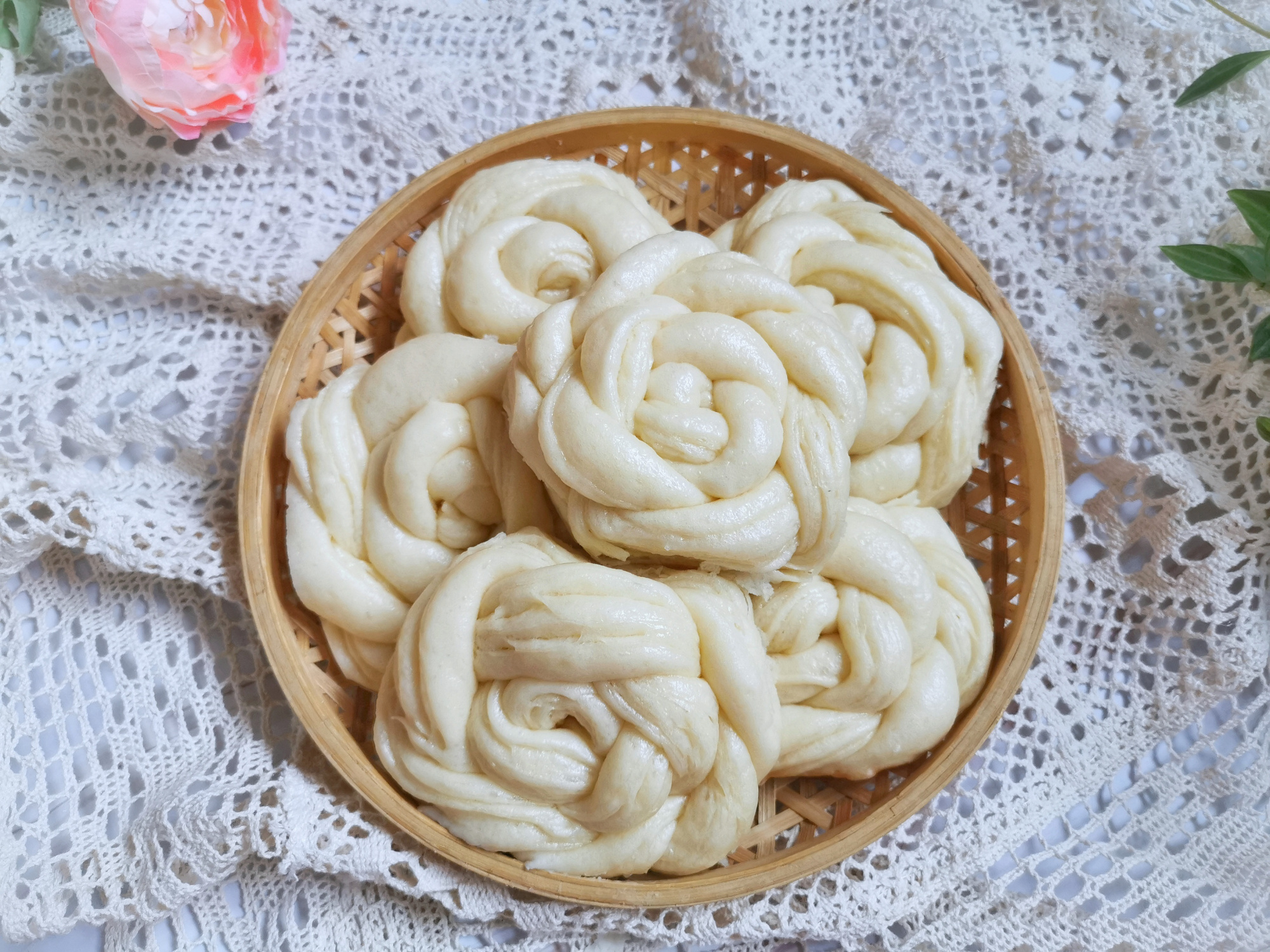 不到1小时做一锅花卷,好看还好吃,只需要一次发酵,适合新手做