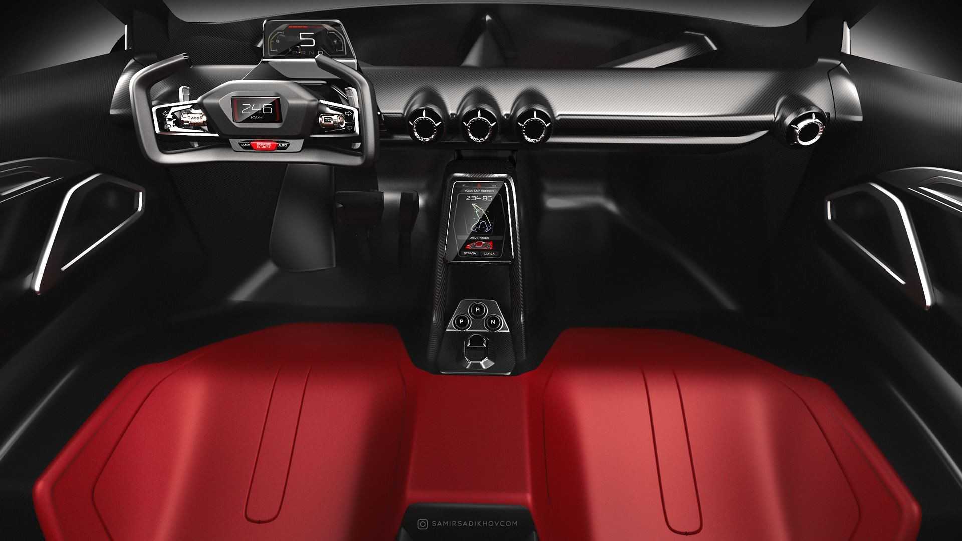 法拉利f40 tribute渲染图,这样的驾驶舱给你,你会开吗?