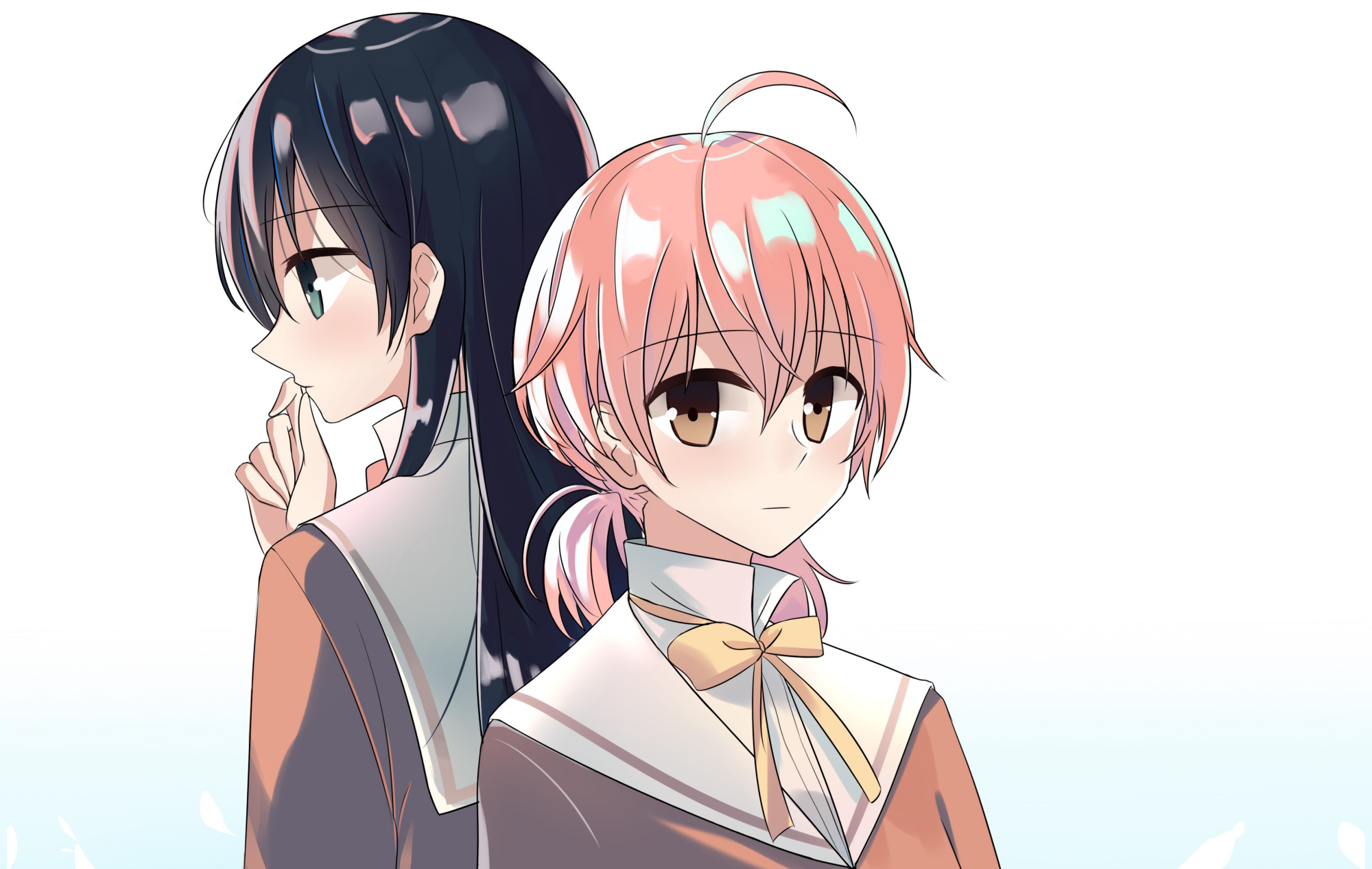 精选日本少女漫画《终将成为你》的插画壁纸,画风简单,值得收藏