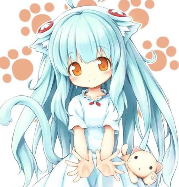 卡通手绘画:自力更生,独立自主的小萝莉,起床了!