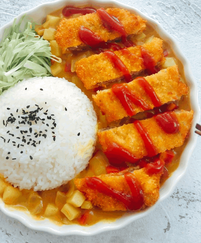 无敌美味的咖喱猪排饭教程来啦