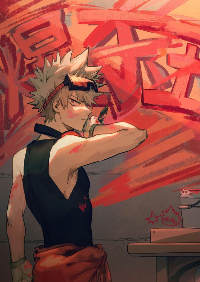 《我的英雄学院》之爆豪胜己,独占我的暴躁榴莲头!