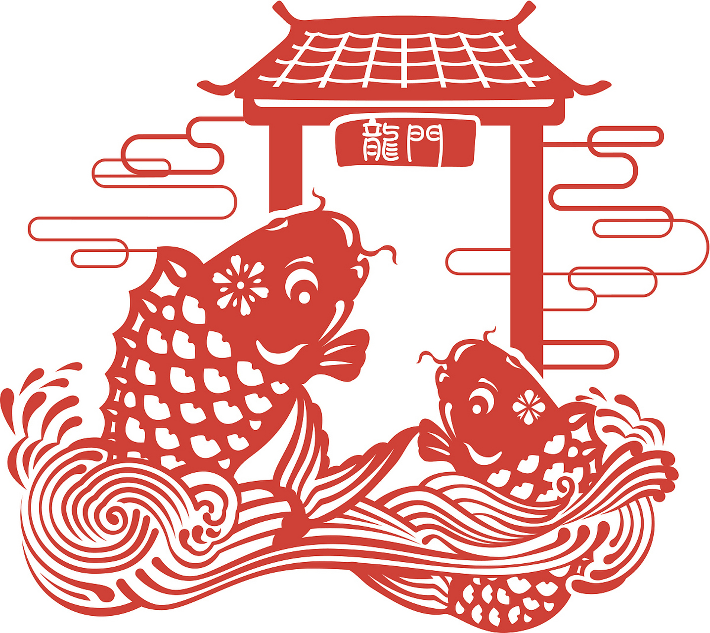 4月8日,山东,一网友拍到的逆流而上的鲤鱼跃"龙门",愿见者好事连连!