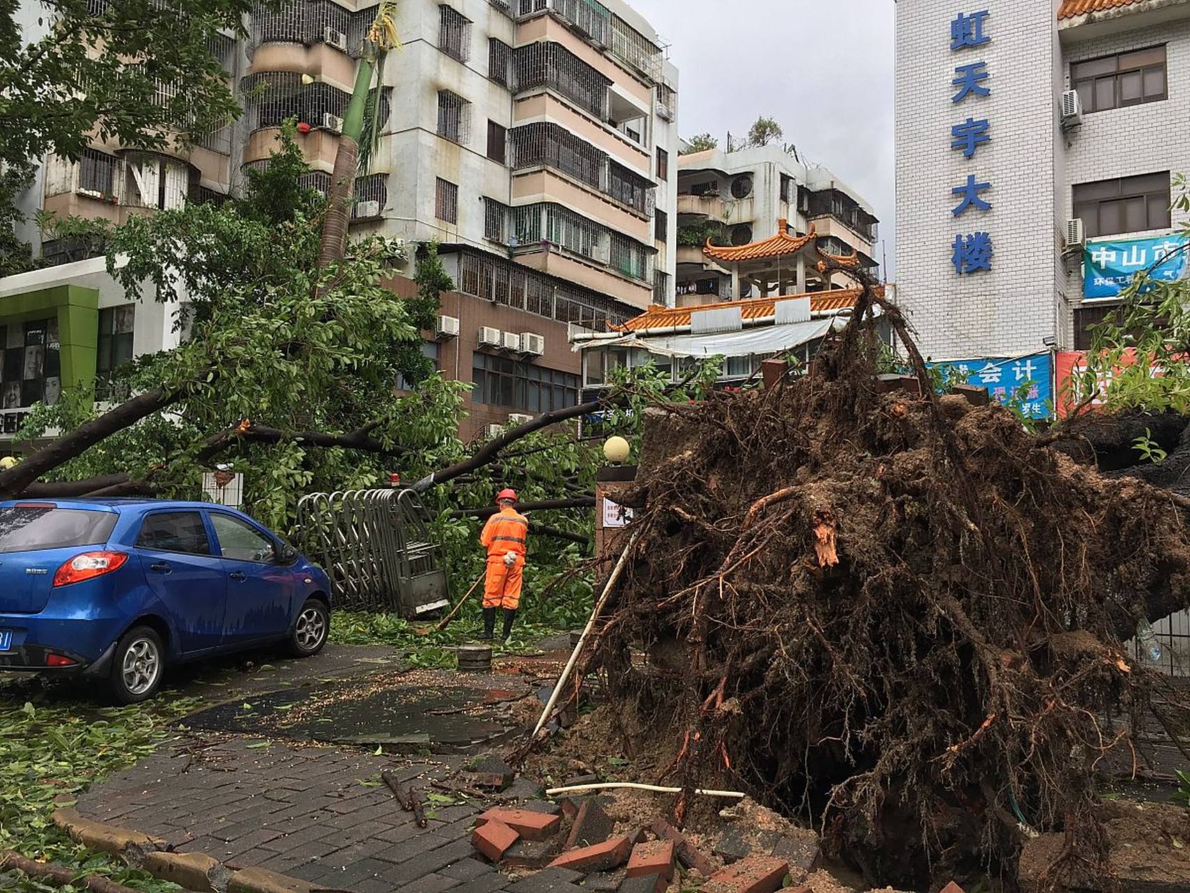 989015 17级台风就是这样一种存在,它的破坏力极大,能够吹掉