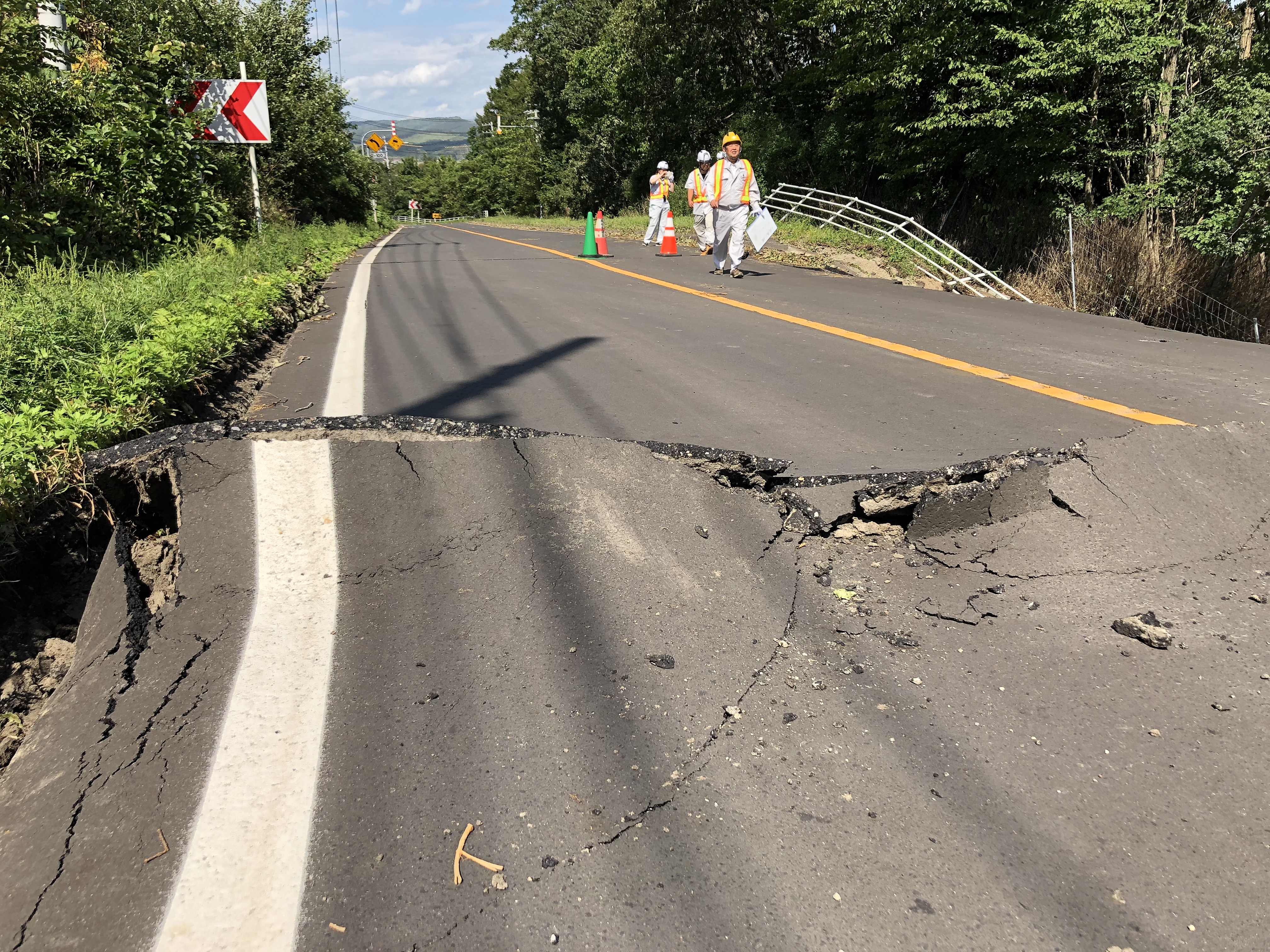 日本地震北海道图片