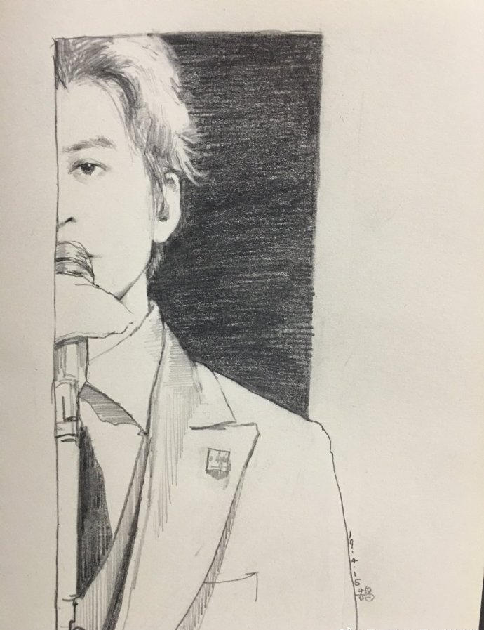 李健听友必藏:素描里的超帅李健