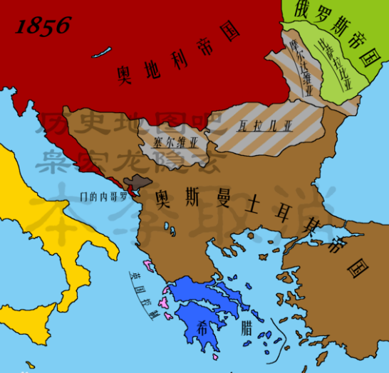 下附战争后的巴尔干地区地图