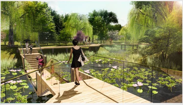 北京莲花池公园今年扩容4.2公顷,引入水上栈道,森林科普ar等