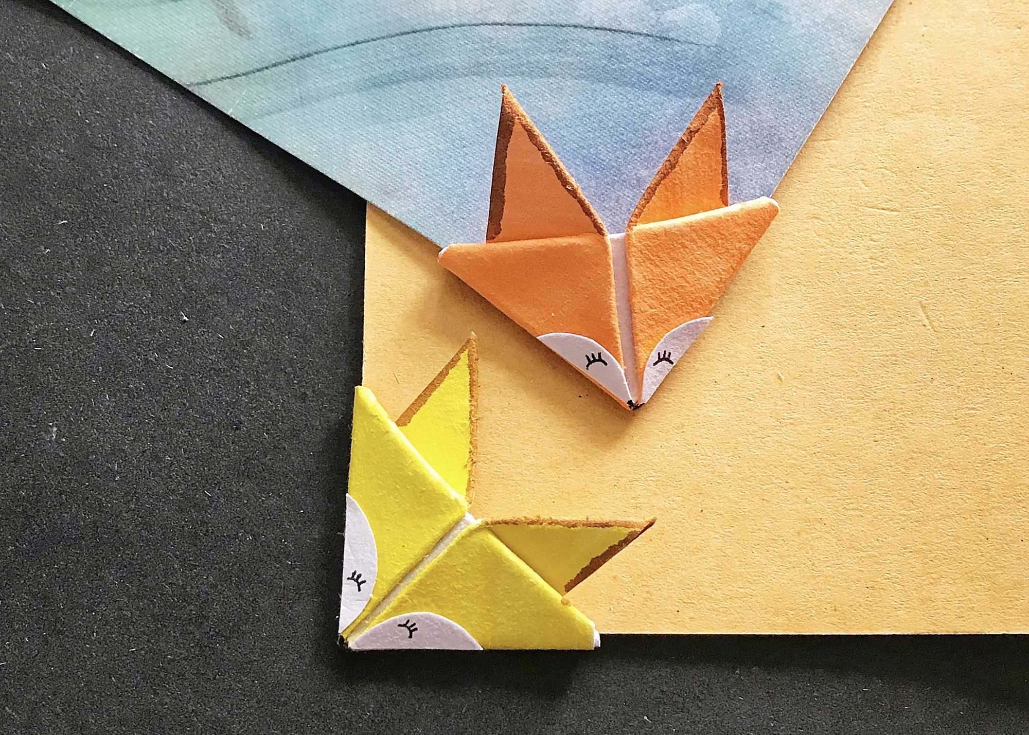 实用好看的小狐狸书签