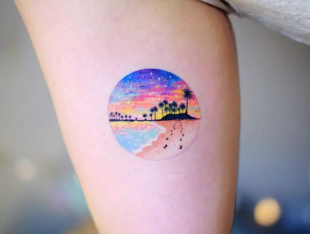 最适合小仙女的彩色小纹身,看了好想要