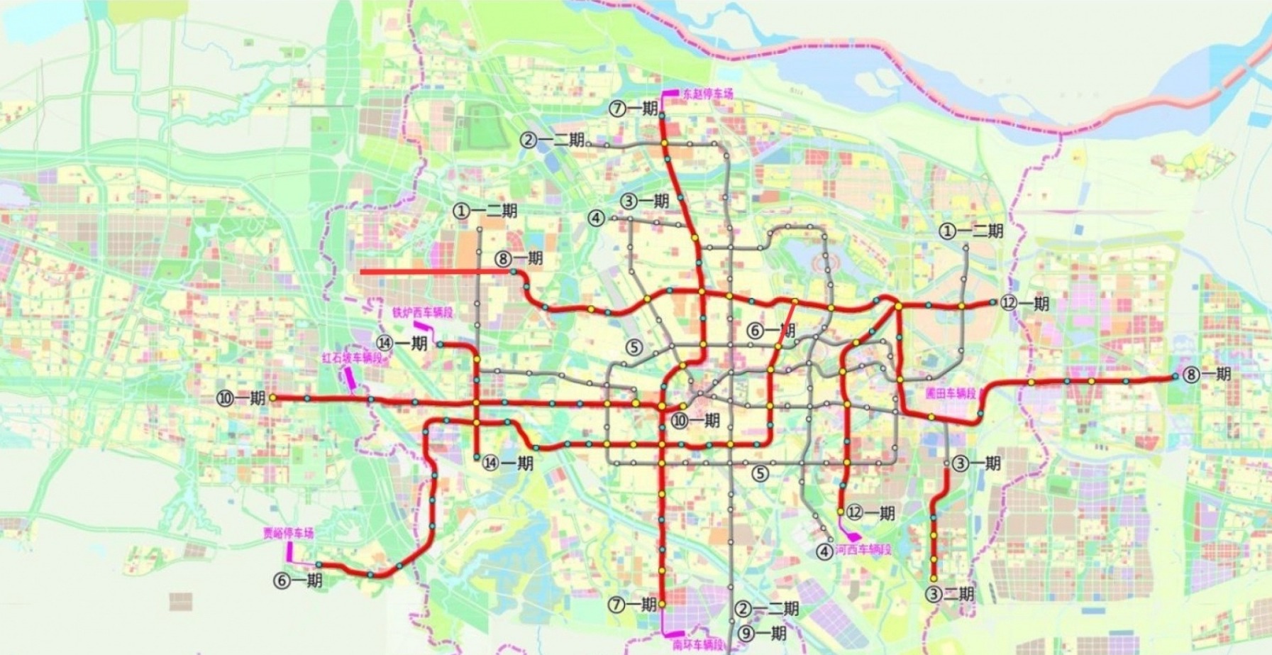 郑州地铁规划2025年图片