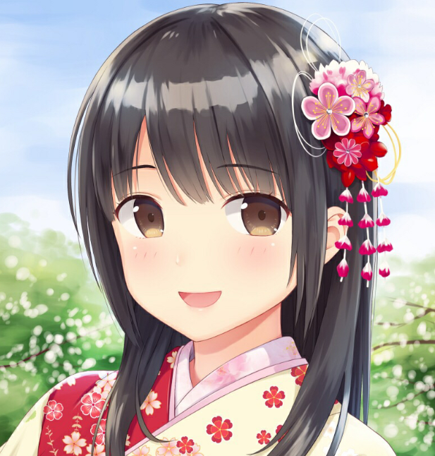 二次元动漫大头贴,打扮华丽,天真烂漫,楚楚动人的小萌妹!