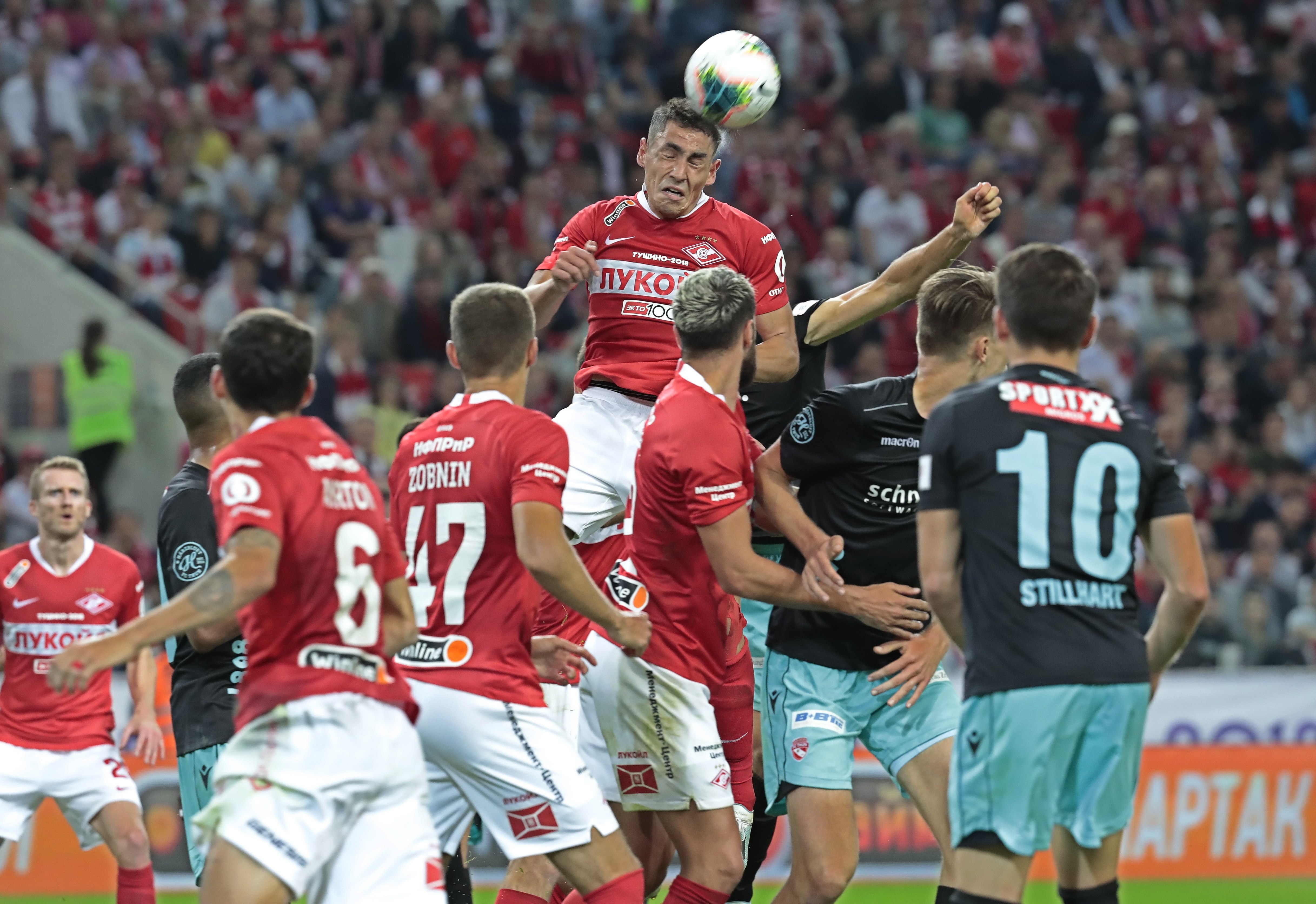 足球——欧罗巴联赛资格赛:莫斯科斯巴达克晋级