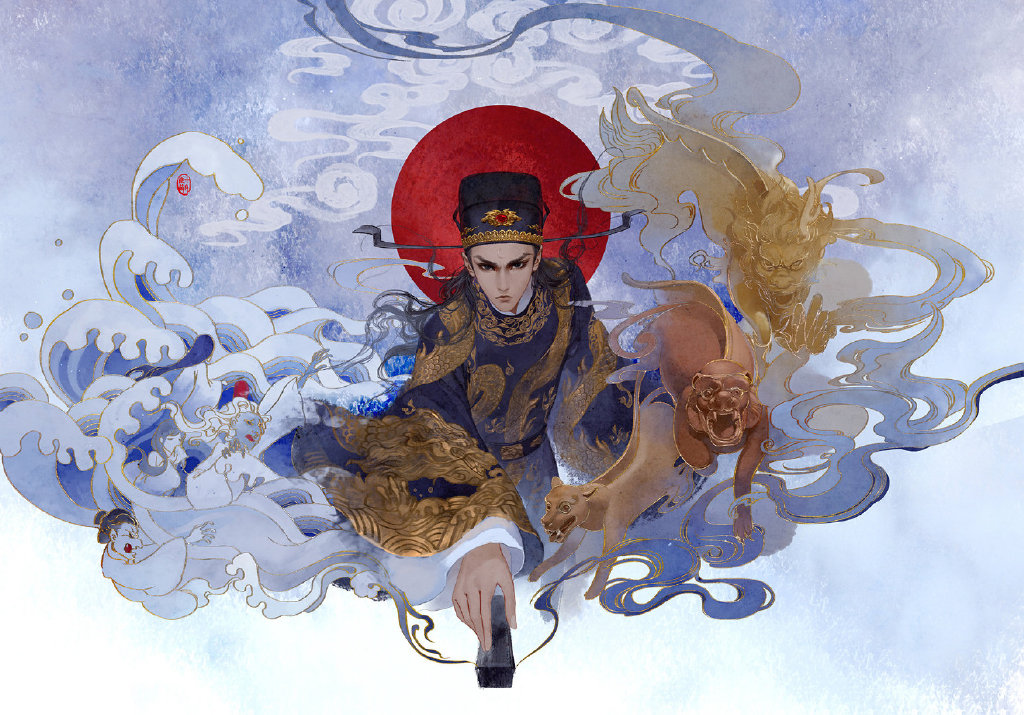 历史人物动漫化:兰陵王甩真人版几条街,包青天狂拽霸气小白脸!