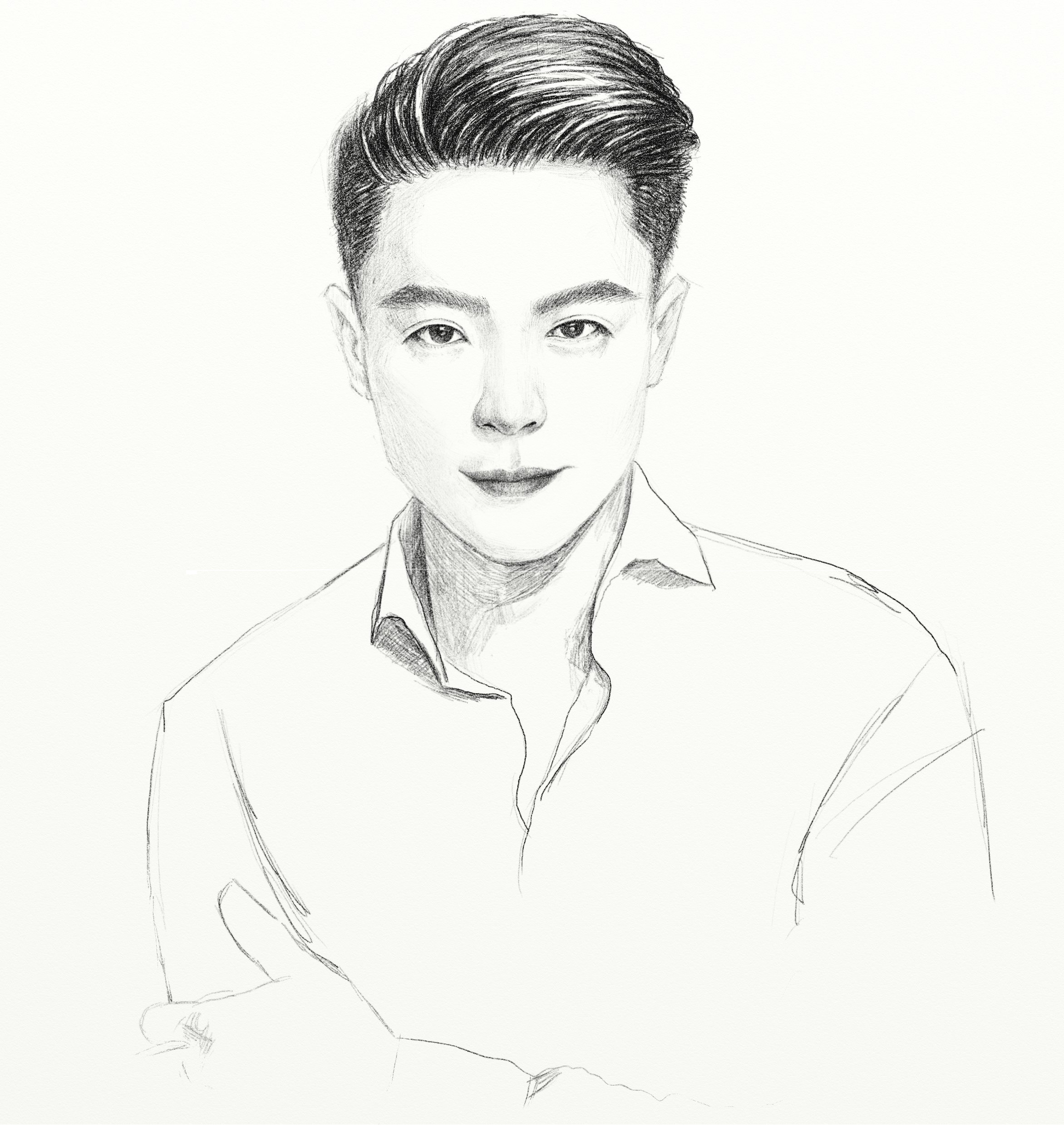 在我们的素描绘画当中,如何为头像起形,一起学习一下吧!