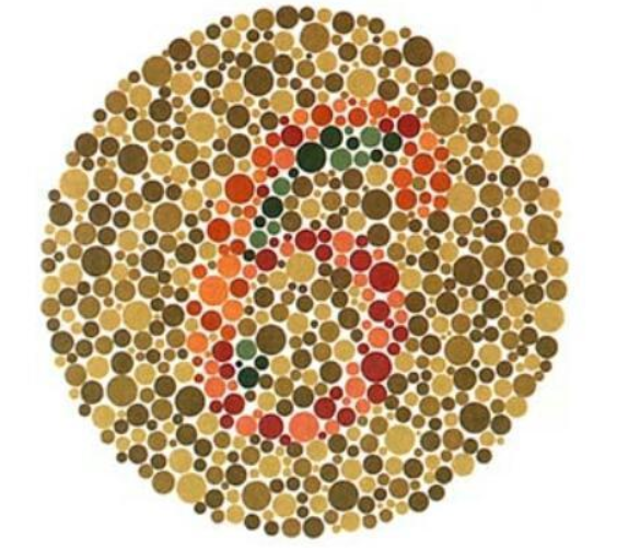 车管所通用的色盲测试图,如果看不出图三,就注定你与驾考无缘