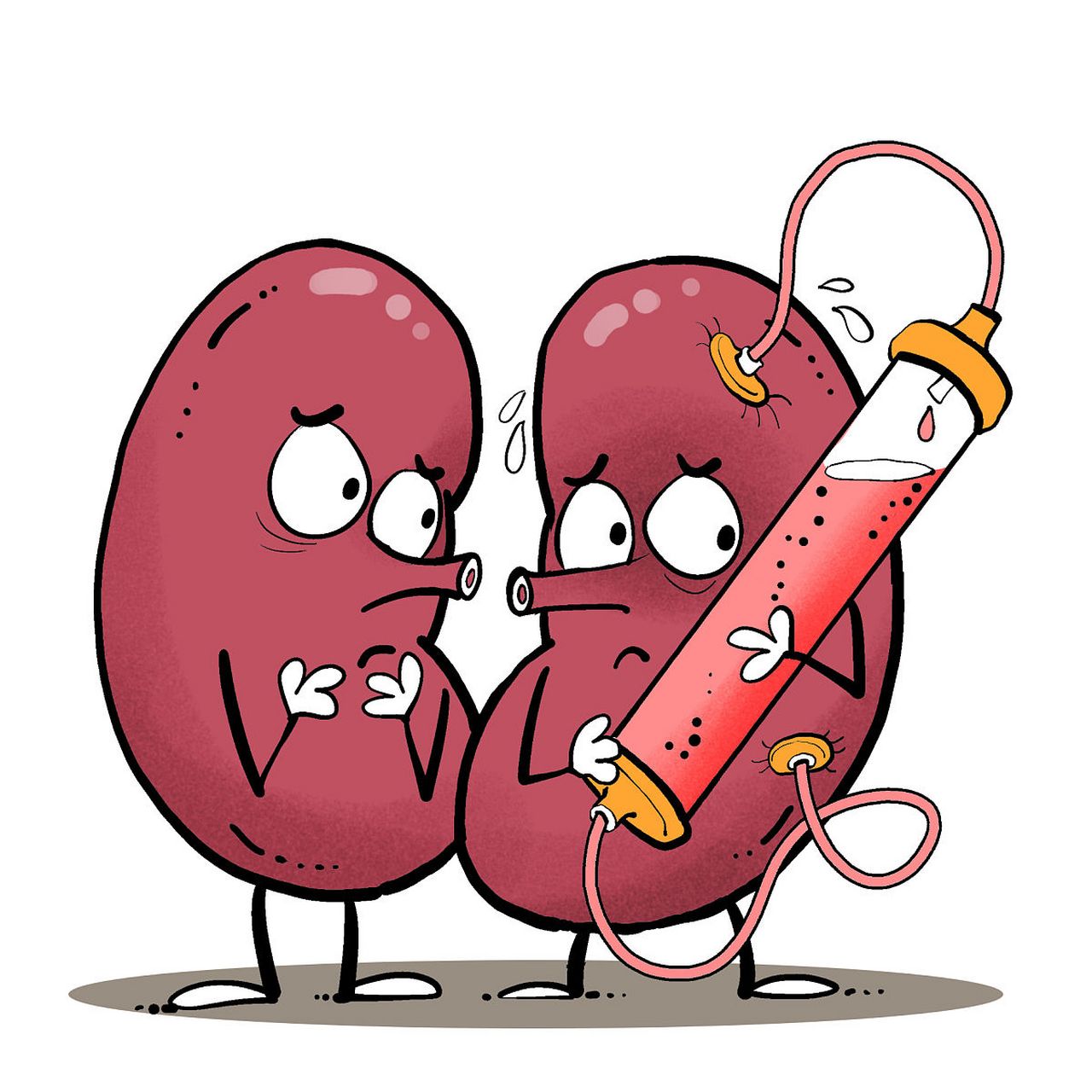 6个早期信号,警惕肾病恶化 1, 水肿:眼睑和双下肢水肿.